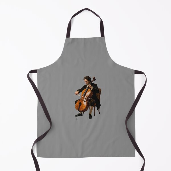 Item preview, The Cellist's Solitude - 18th Century Baroque Studio Oil Painting designed and sold by DoReMiStudio.