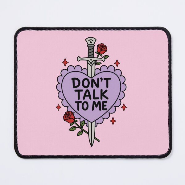Item preview, Dont Talk To Me Sword Heart Sassy Anti Social Tattoo Style designed and sold by ronakris009.