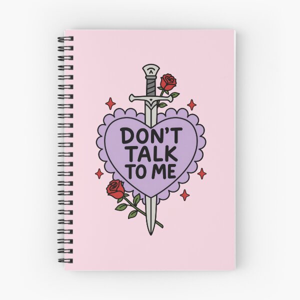Item preview, Dont Talk To Me Sword Heart Sassy Anti Social Tattoo Style designed and sold by ronakris009.