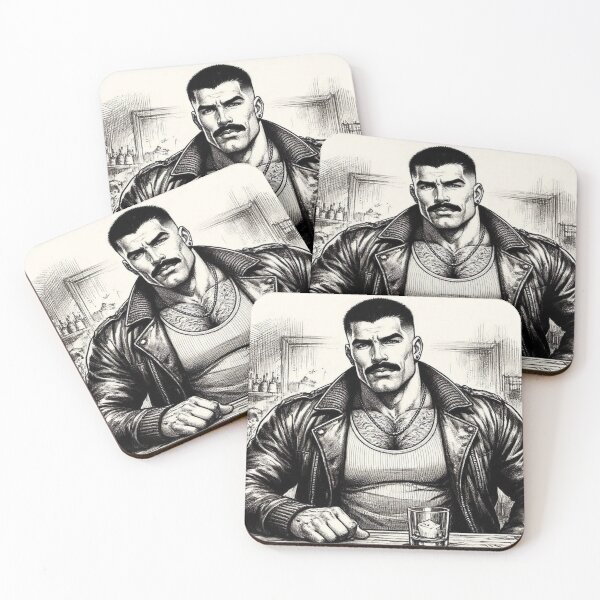 Item preview, Gay Leather Bar Biker Iced Daddy Leder Pride Graphic Design designed and sold by ItsAKinkThing.