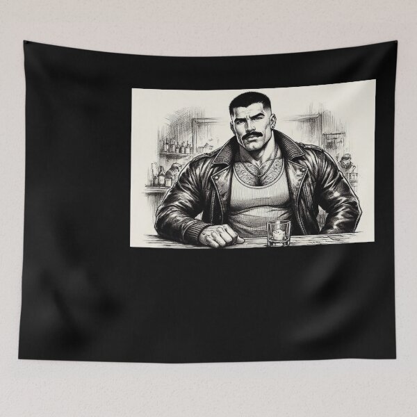 Item preview, Gay Leather Bar Biker Iced Daddy Leder Pride Graphic Design designed and sold by ItsAKinkThing.