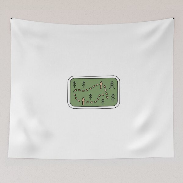 Item preview, Minimalist Trail Map for Hikers designed and sold by NiftyWrx.