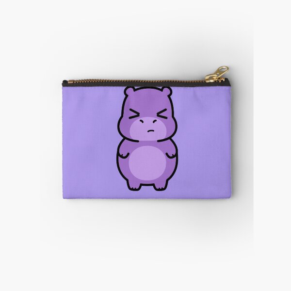Item preview, Angry Purple Hippopotamus Chibi Kawaii Cute designed and sold by AstronautMerch.