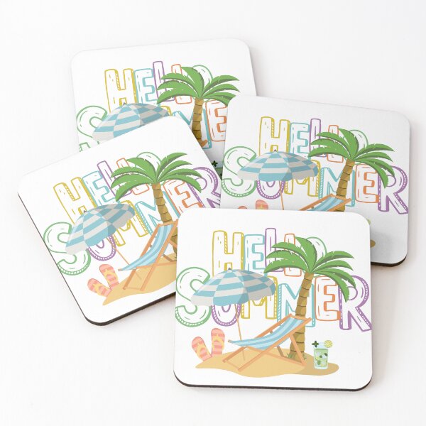 Item preview, Summer Beach T-Shirt — "Hello Summer" Palm Tree & Surf Design designed and sold by SDFsignature.