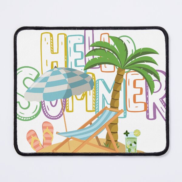 Item preview, Summer Beach T-Shirt — "Hello Summer" Palm Tree & Surf Design designed and sold by SDFsignature.