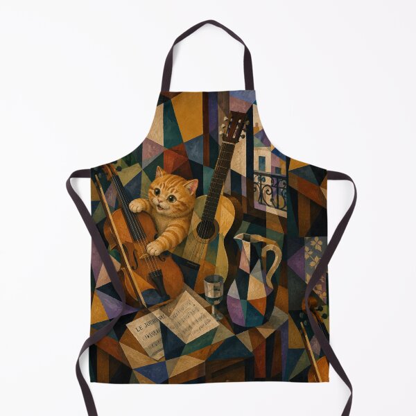 Item preview, Cute Chonky Orange Cat Violin and Guitar Masterpiece Dreamscape designed and sold by Mindworx21.