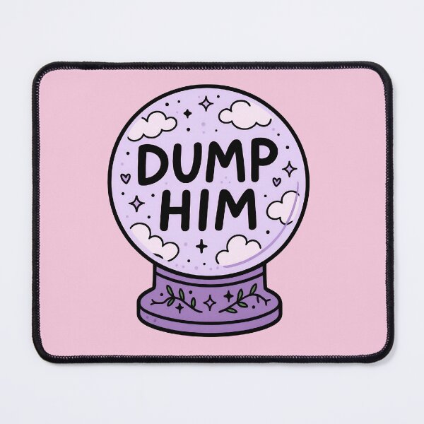 Item preview, Dump Him Crystal Ball Soft Witchy Energy Clear Boundaries designed and sold by ronakris009.