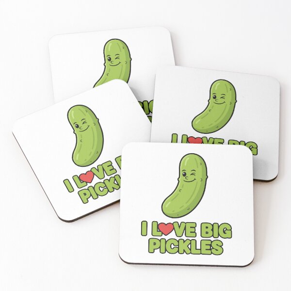 Item preview, funny inappropriate pickles I Love Big Pickles designed and sold by Uglyandcute.