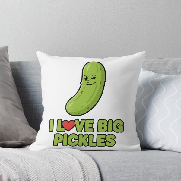 Item preview, funny inappropriate pickles I Love Big Pickles designed and sold by Uglyandcute.