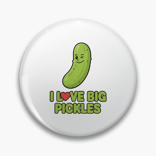 Item preview, funny inappropriate pickles I Love Big Pickles designed and sold by Uglyandcute.