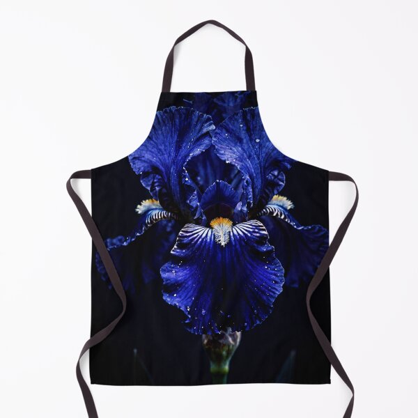 Item preview, Dark Iris in the Light | Blue Iris Floral Wall Art designed and sold by WitchyBotanicaArt.