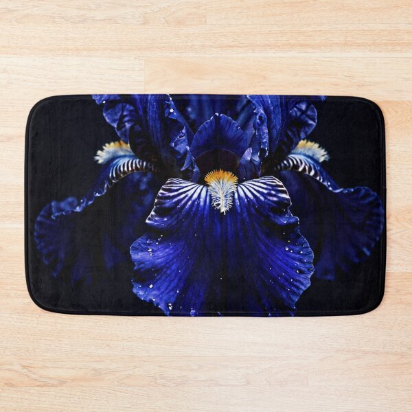Item preview, Dark Iris in the Light | Blue Iris Floral Wall Art designed and sold by WitchyBotanicaArt.