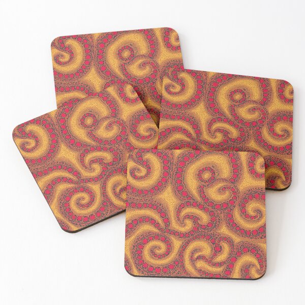 Item preview, Aboriginal Inspired Dot Art - Lava Sand Snakes Pattern designed and sold by GrinGalore.