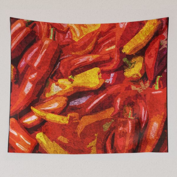 Item preview, Abstract peppers designed and sold by kinpirks.