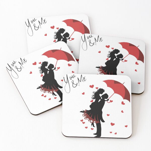 Item preview, You & Me Romantic Love SVG | Couple Under Umbrella Clipart | Cute Valentine Design designed and sold by Emianartstudio.