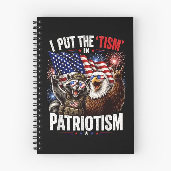 Item preview, I Put The Tism In Patriotism Funny Raccoon Eagle Tactical T-Shirt designed and sold by DuneHaicna.