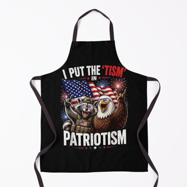 Item preview, I Put The Tism In Patriotism Funny Raccoon Eagle Tactical T-Shirt designed and sold by DuneHaicna.