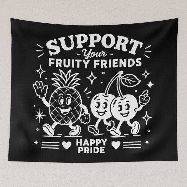 Item preview, Fruity Friends lgbtqia Pride, Gay Rights, PRIDE Rainbow, Pride Parade, lgbtq+, Support lesbian designed and sold by Sprinkle12345.