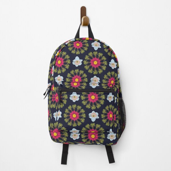 Item preview, Floral Radials on Navy designed and sold by Digitalmyth's Designs.