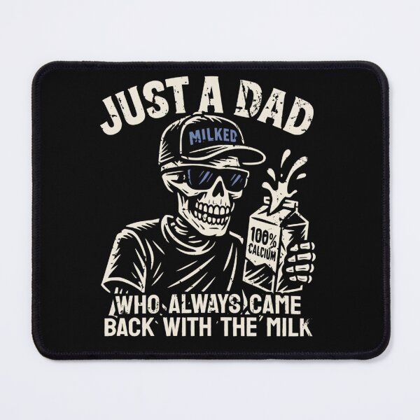 Item preview, Just A Dad Who Always Came Back With The Milk Skeleton T-Shirt designed and sold by DuneHaicna.