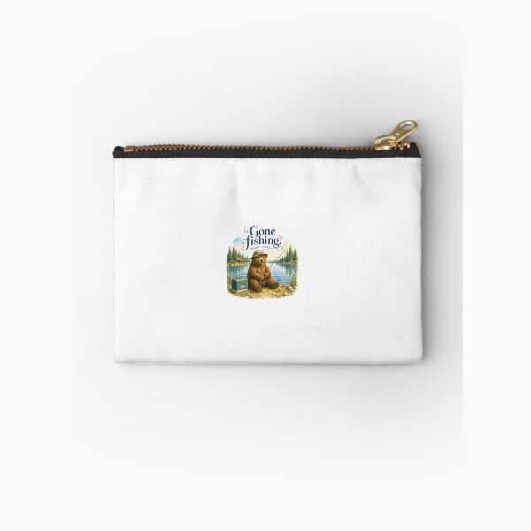 Item preview, Gone Fishing Bear Vintage Tackle Box Fisherman Gift designed and sold by AQUILAKREO.