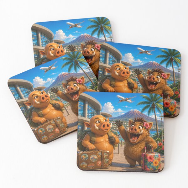 Item preview, They Are Back! — Rasino and Grugnolina Arriving in Tenerife designed and sold by CanaryVibesArt.
