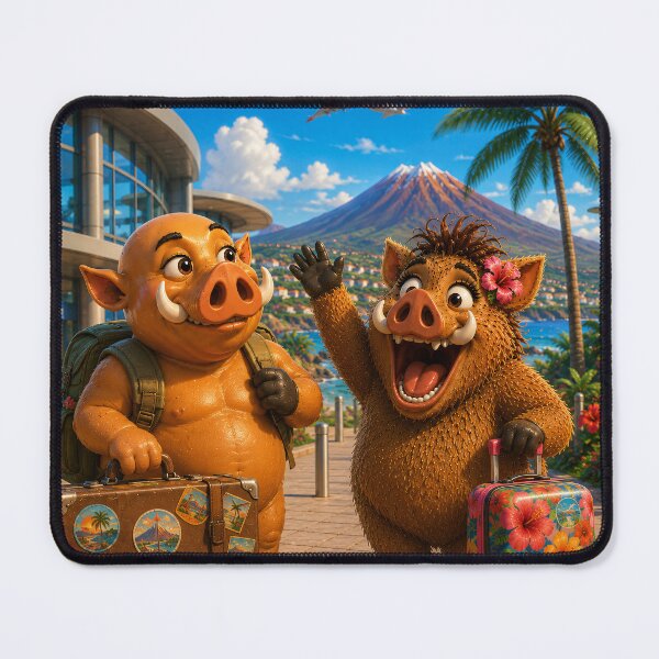 Item preview, They Are Back! — Rasino and Grugnolina Arriving in Tenerife designed and sold by CanaryVibesArt.