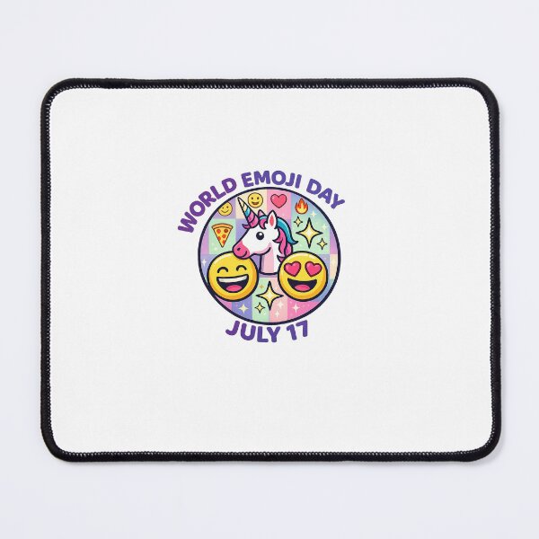 Item preview, World Emoji Day July 17 Unicorn Emoji designed and sold by naruto4925.