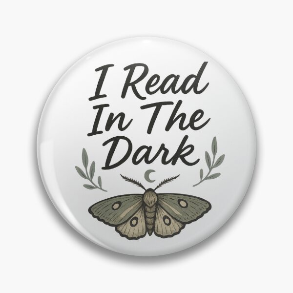 Item preview, I Read In The Dark — Dark Academia Cottagecore Crewneck Botanical Moth Sweatshirt designed and sold by LuminoDesignCo.