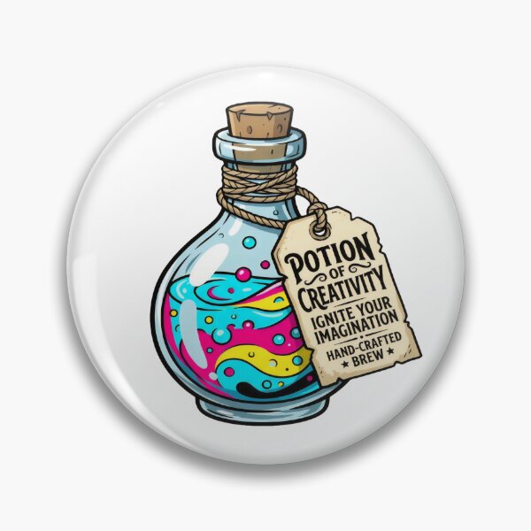 Item preview, Magic Potion of Creativity Bottle designed and sold by WalkirPG.