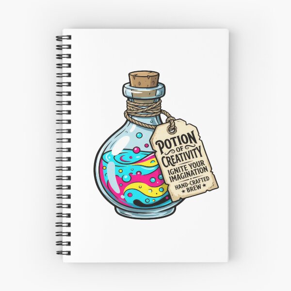 Item preview, Magic Potion of Creativity Bottle designed and sold by WalkirPG.