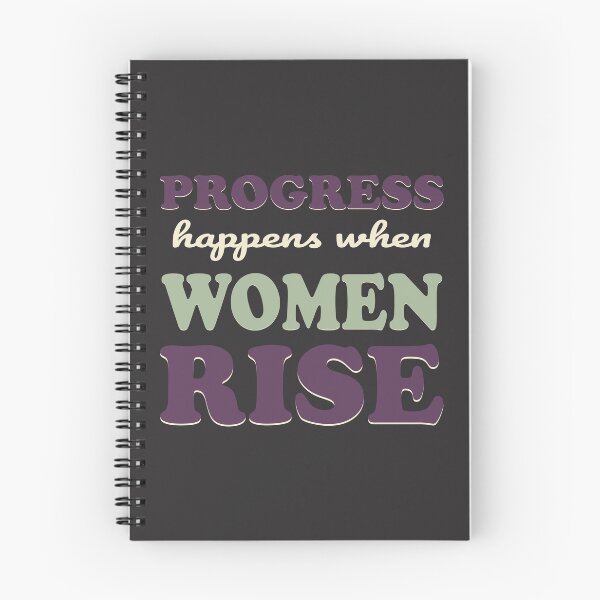 Item preview, Progress Happens When Women Rise Typography T-Shirt | Women's Empowerment Design designed and sold by Velora Printss.