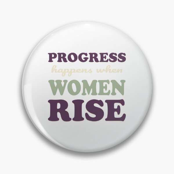 Item preview, Progress Happens When Women Rise Typography T-Shirt | Women's Empowerment Design designed and sold by Velora Printss.