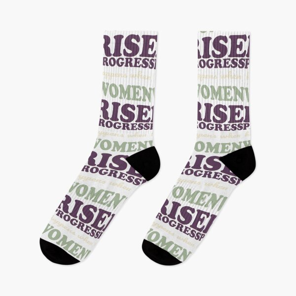Item preview, Progress Happens When Women Rise Typography T-Shirt | Women's Empowerment Design designed and sold by Velora Printss.