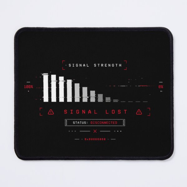 Item preview, Signal Lost Glitch AI Interface T-Shirt | Cyberpunk System Error Tech Design designed and sold by WeirdNightCo.