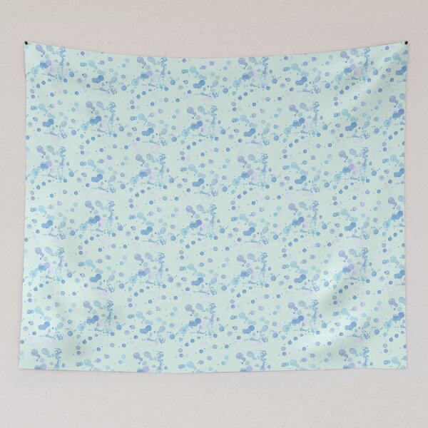 Item preview, Blue and Mint Green Watercolor Splashes designed and sold by Nekogobido.