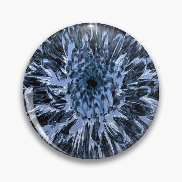 Item preview, Black and Blue Dahlia Flower designed and sold by myrubiogarden.