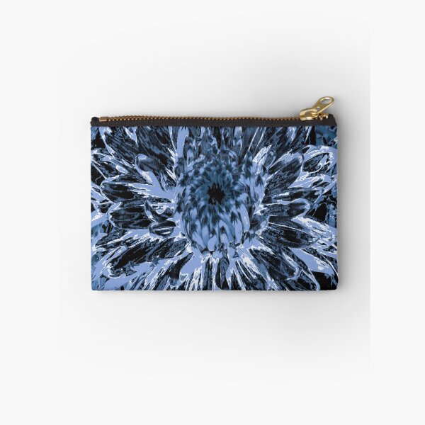Item preview, Black and Blue Dahlia Flower designed and sold by myrubiogarden.