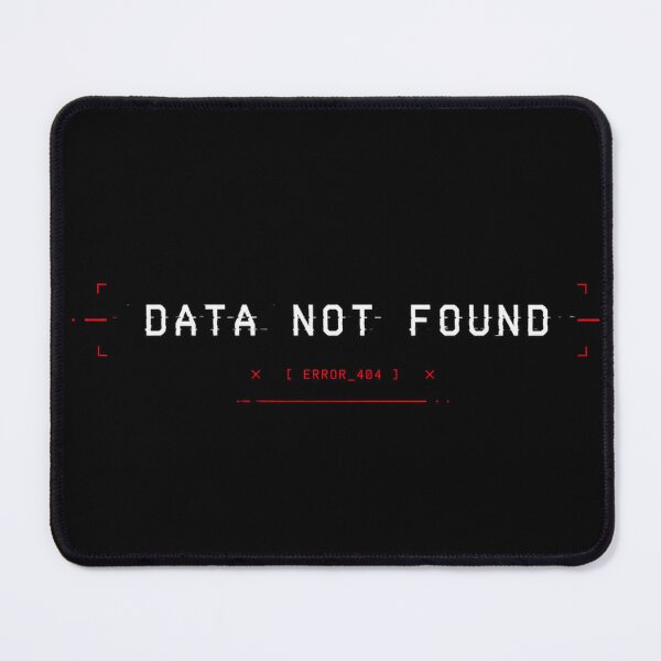 Item preview, Data Not Found AI Glitch T-Shirt | Minimal Tech Error Cyberpunk Design designed and sold by WeirdNightCo.