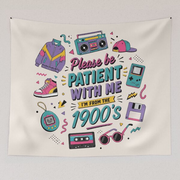 Item preview, Please Be Patient With Me I'm From 1900s, Funny Meme, Funny 90s, Funny Gift For Friend designed and sold by Sprinkle12345.