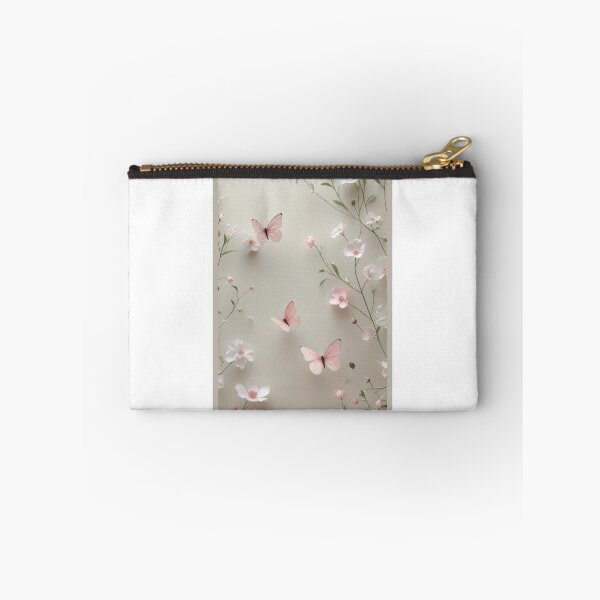 Item preview, Aesthetic Pastel Pink Butterflies and Floral Pattern designed and sold by Hey! your search is end here.