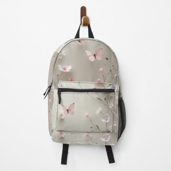 Item preview, Aesthetic Pastel Pink Butterflies and Floral Pattern designed and sold by Hey! your search is end here.