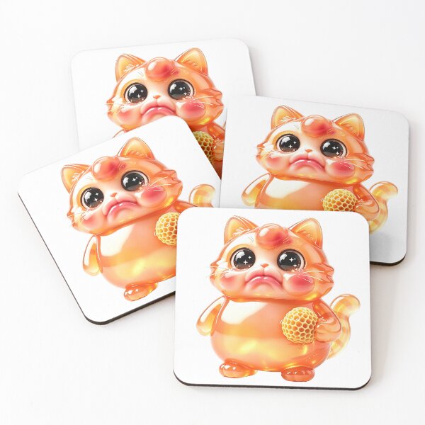 Item preview, The Bee Sting Mishap - Sad Emerald Cat designed and sold by ABYSSLAB.
