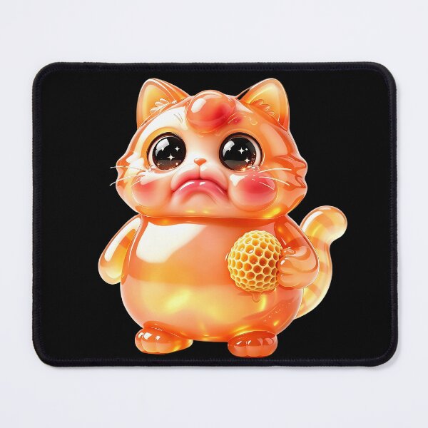 Item preview, The Bee Sting Mishap - Sad Emerald Cat designed and sold by ABYSSLAB.