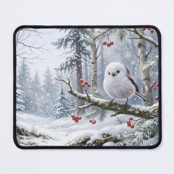 Item preview, Shima Enaga Snow Fairy Bird Winter Wildlife designed and sold by JumpJammiesTees.