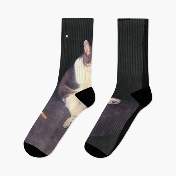 Item preview, Funny Cigarette Smoking Cat Sitting On Ledge At Night Meme Art T-Shirt designed and sold by DuneHaicna.