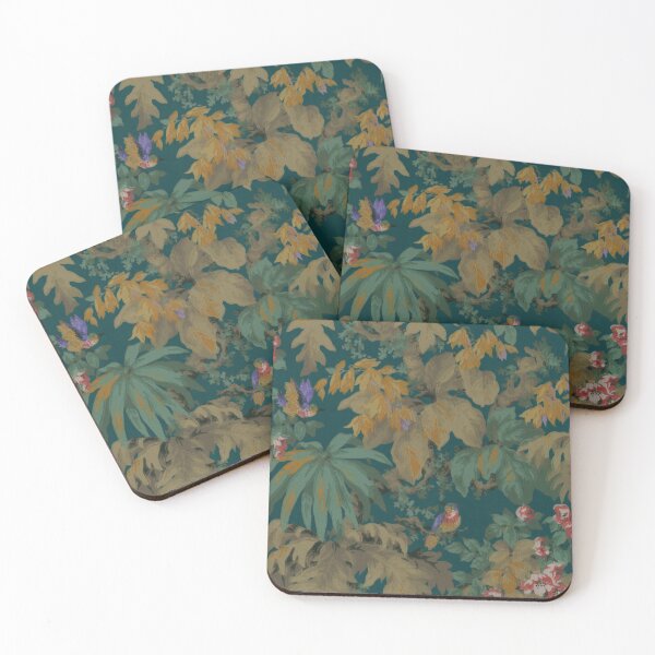 Item preview, Earthy greens and leaf motif with Bird Print Nature  designed and sold by BlueLineLAX.