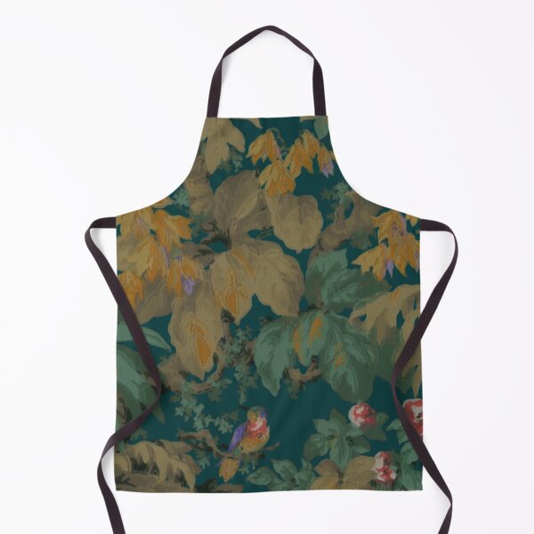 Item preview, Earthy greens and leaf motif with Bird Print Nature designed and sold by BlueLineLAX.