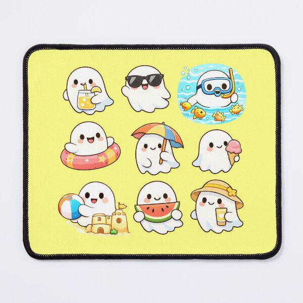 Item preview, Summer Ghost Sticker Pack Cute Spooky Beach Vacation Holiday Fun Design designed and sold by Artycom.