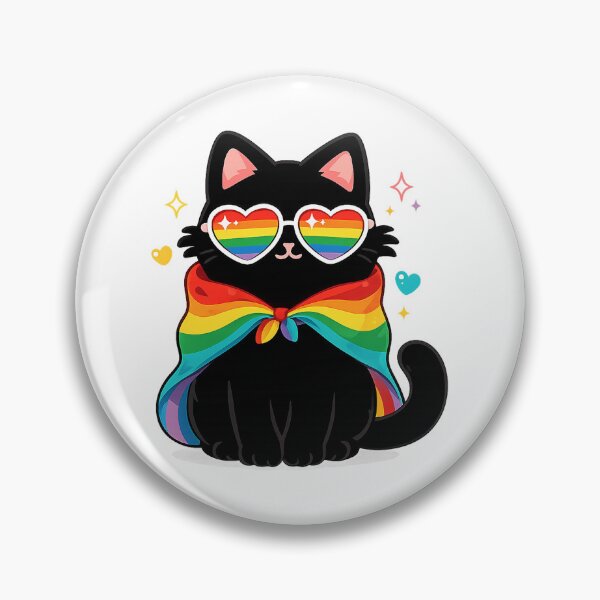 Item preview, Retro Rainbow Cat Ally, Funny LGBTQ Pride designed and sold by Sprinkle12345.